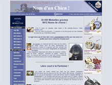 Tablet Screenshot of noms-de-chiens.com